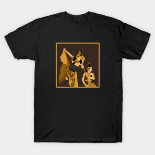 Indonesian puppet characters in the form of graphics T-Shirt